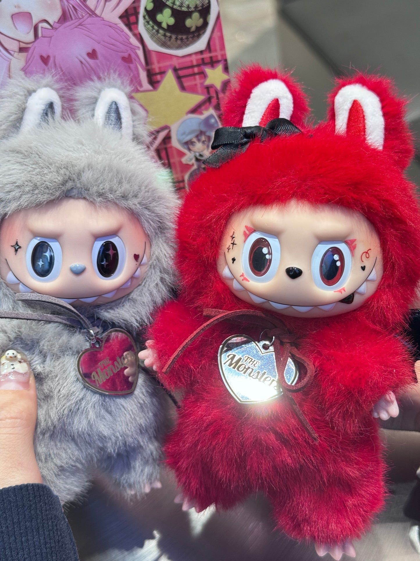 LABUBU X Stitch and Angel Retrofit Design Pendants