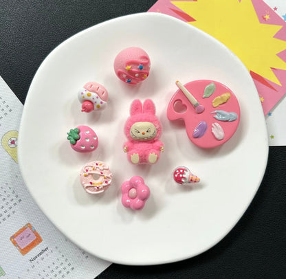 LABUBU Cro*s Charms - Cute Removable Shoe Clips
