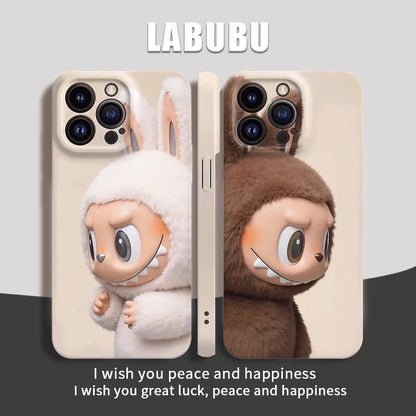 Labubu Big Head Cute Phone Case for iPhone 16/15/14/13 - Adorable Cartoon