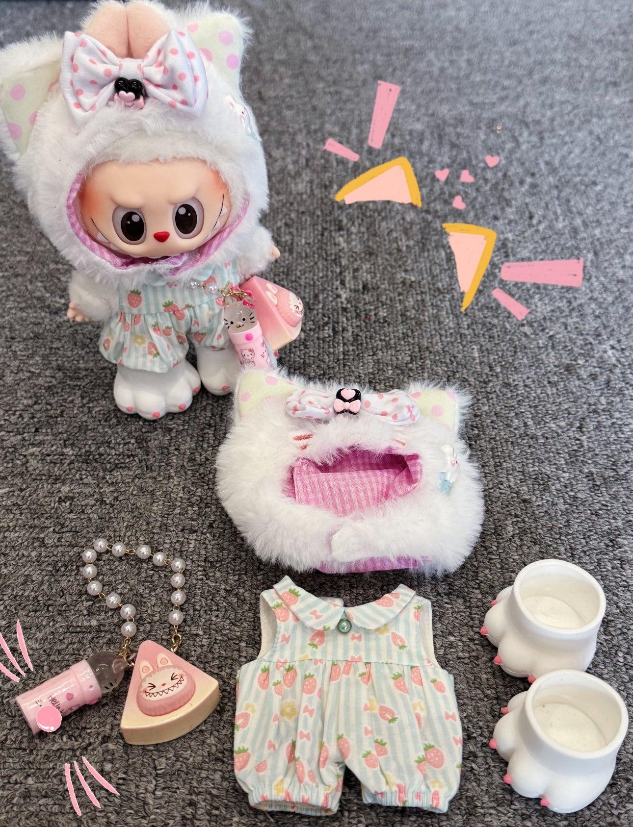 Labubu Cute Outfits(Handmade Design)