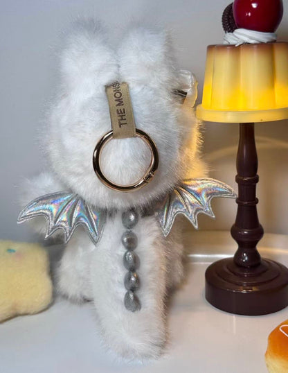 LABUBU Authentic｜Handmade Frosted Silver Angel Edition