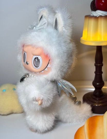 LABUBU Authentic｜Handmade Frosted Silver Angel Edition