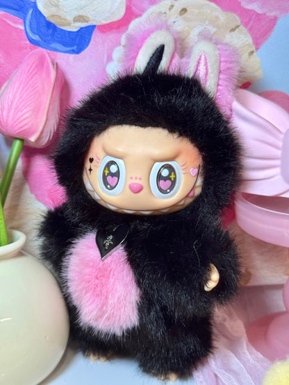 LABUBU Authentic｜Handmade Black & Pink Edition