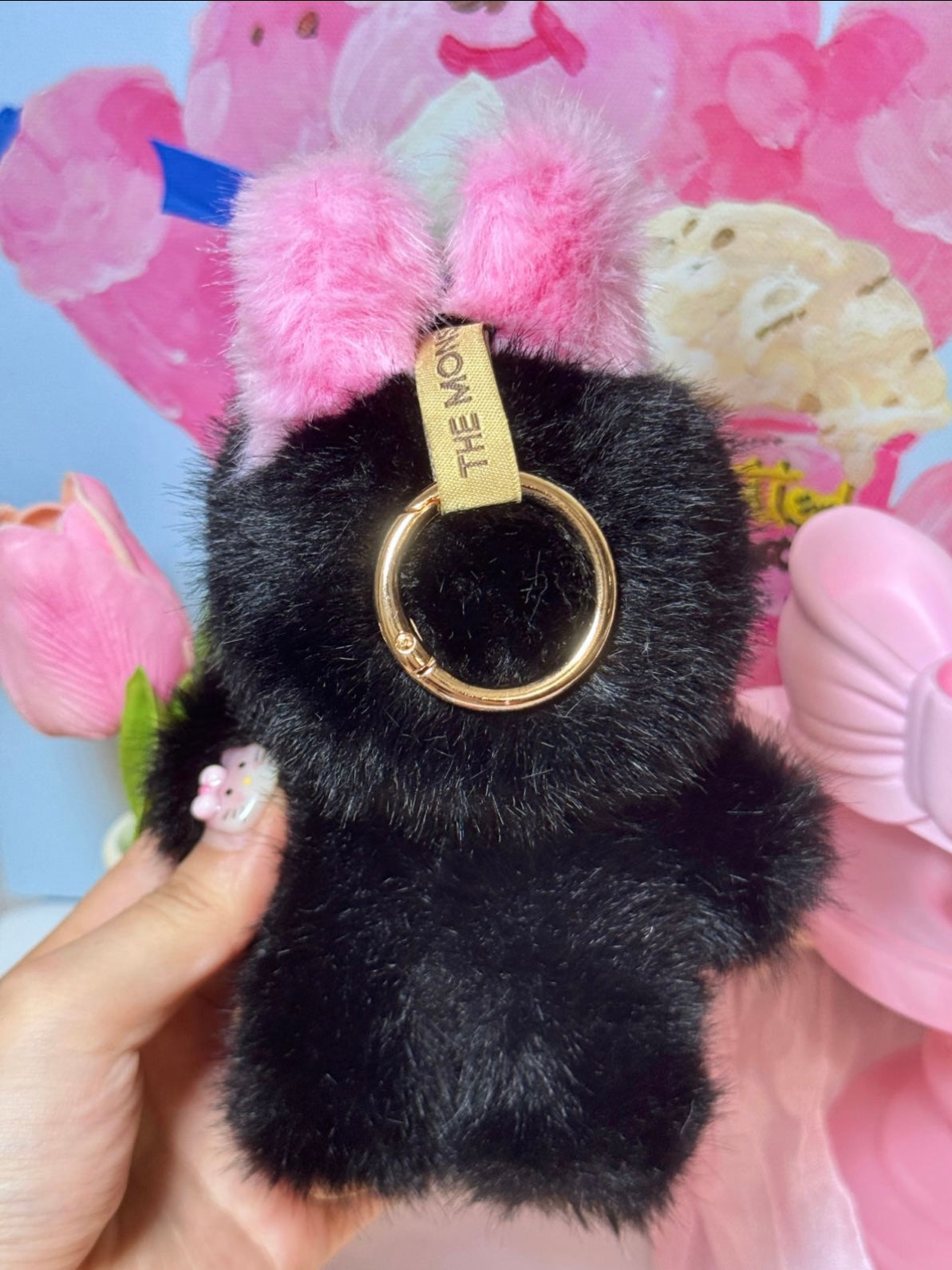 LABUBU Authentic｜Handmade Black & Pink Edition