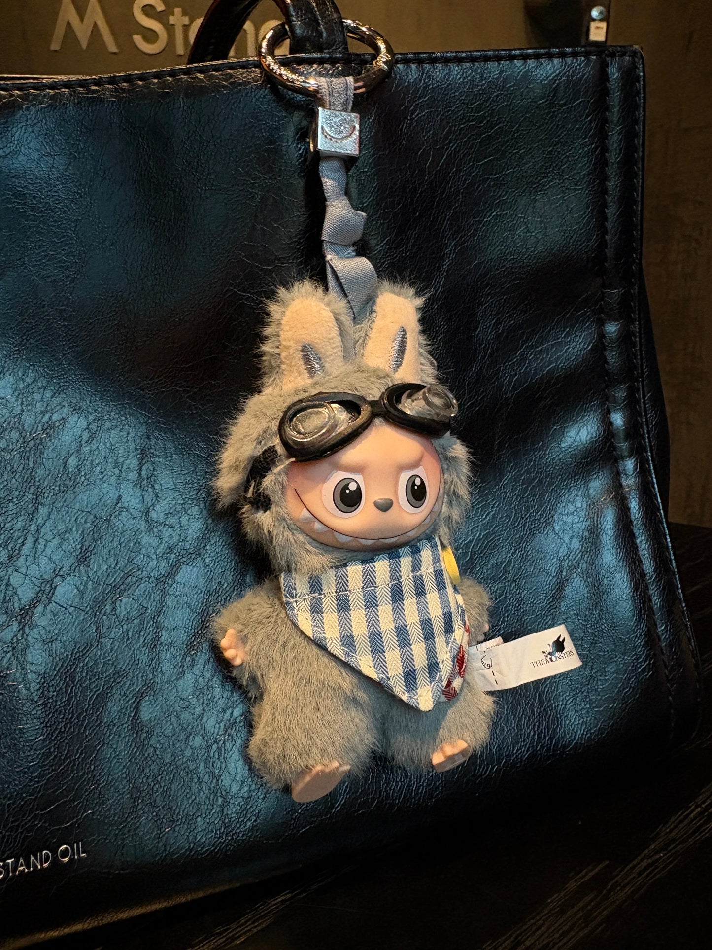 LABUBU Handmade Aviator Outfit | Furry Brown Doll Clothes with Goggles