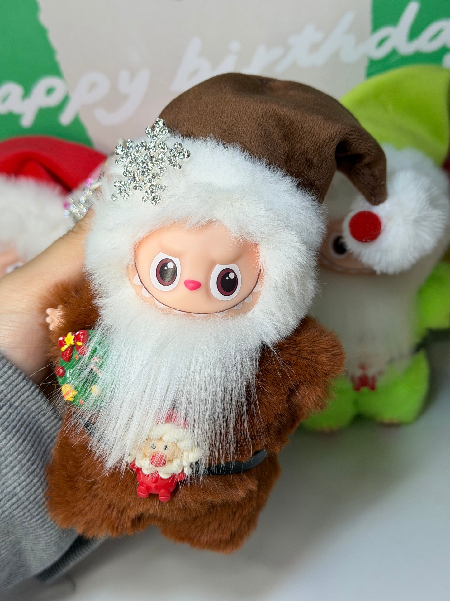 LABUBU X Santa Claus Retrofit Design Pendants