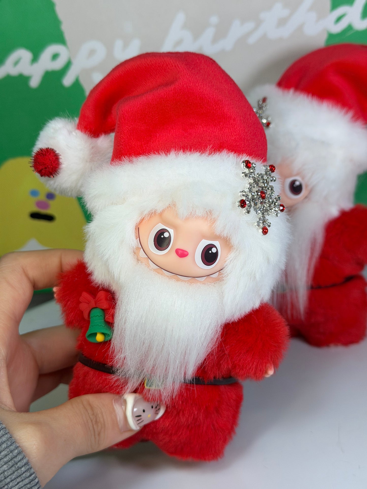 LABUBU X Santa Claus Retrofit Design Pendants