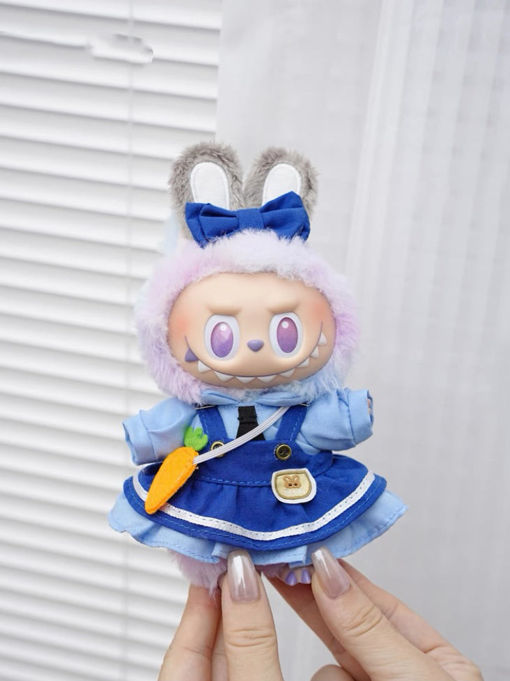 LABUBU Doll Clothes - Zootopia Series (Officer Judy & Nick the Fox)