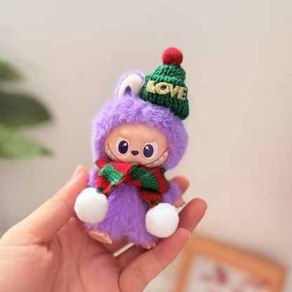 Labubu Mini 4.0 Christmas Cape | Reindeer Elf Cloak Outfit