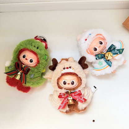 Labubu Mini 4.0 Christmas Cape | Reindeer Elf Cloak Outfit