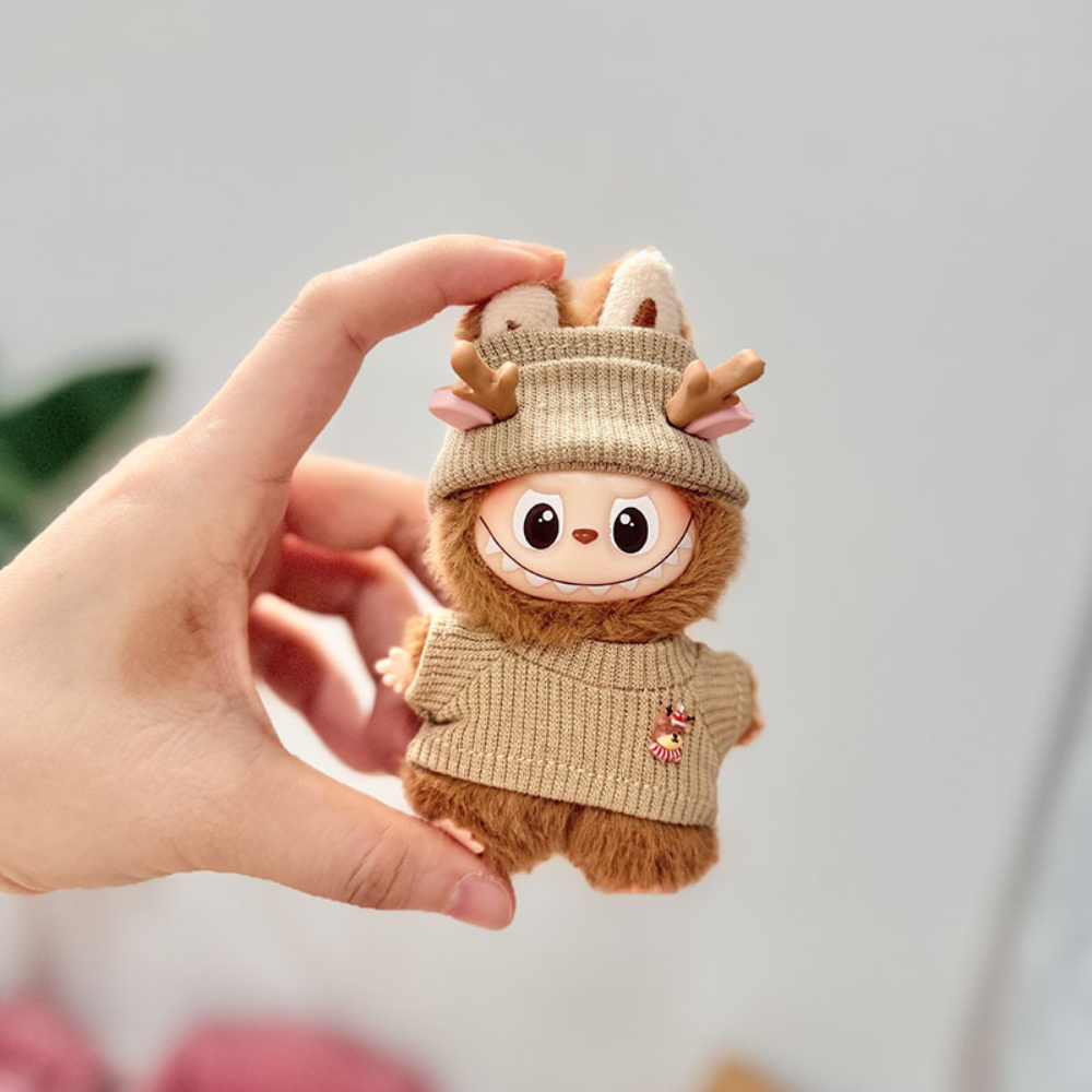 Labubu Mini 4.0 Christmas Cape | Reindeer Elf Cloak Outfit