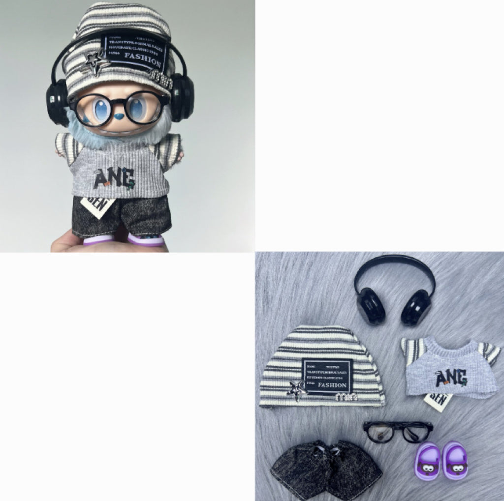 Labubu Doll Outfit | Grey Set