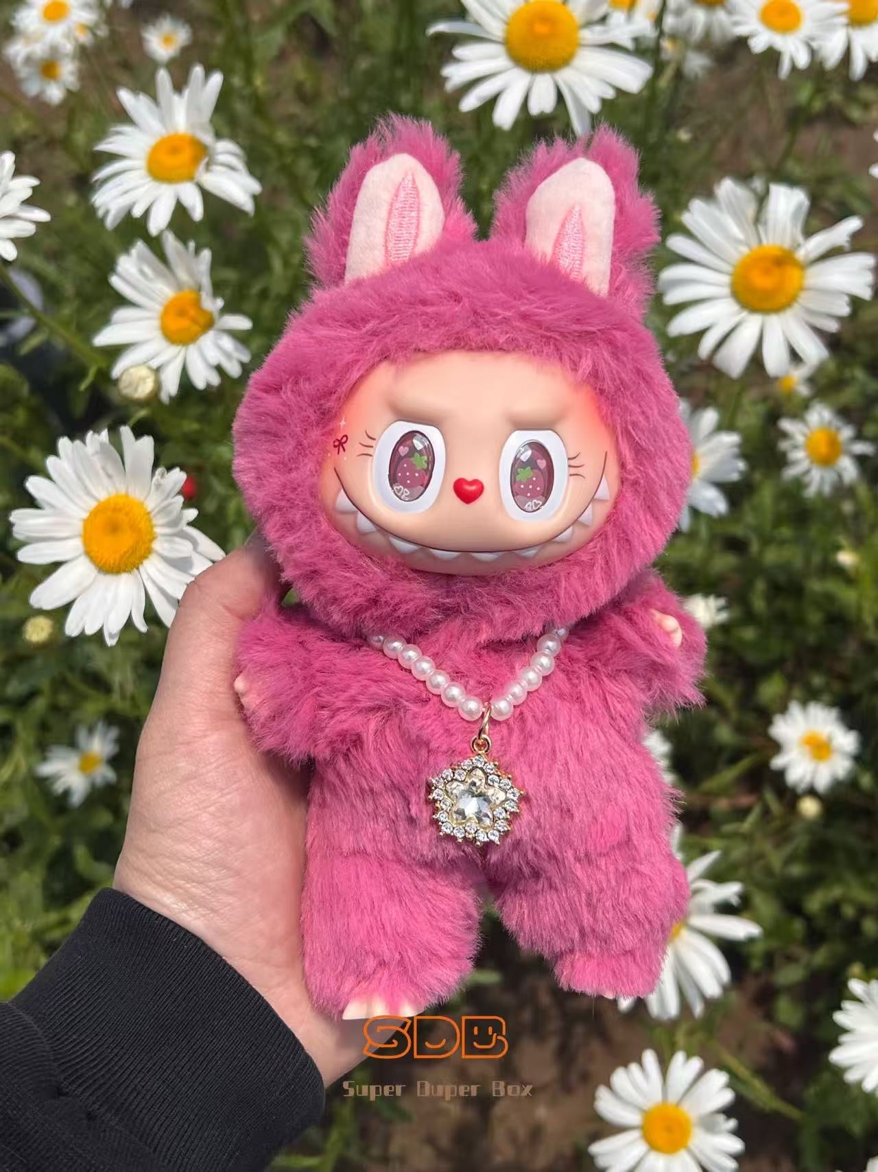 Labubu × Strawberry Dreams Retrofit Design Pendants