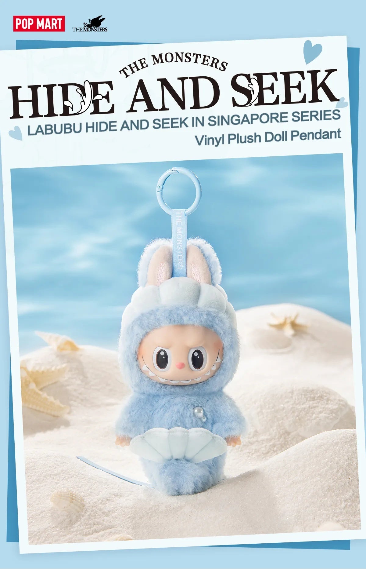 LABUBU HIDE AND SEEK IN SINGAPORE SERIES-Vinyl Plush Doll Pendant3