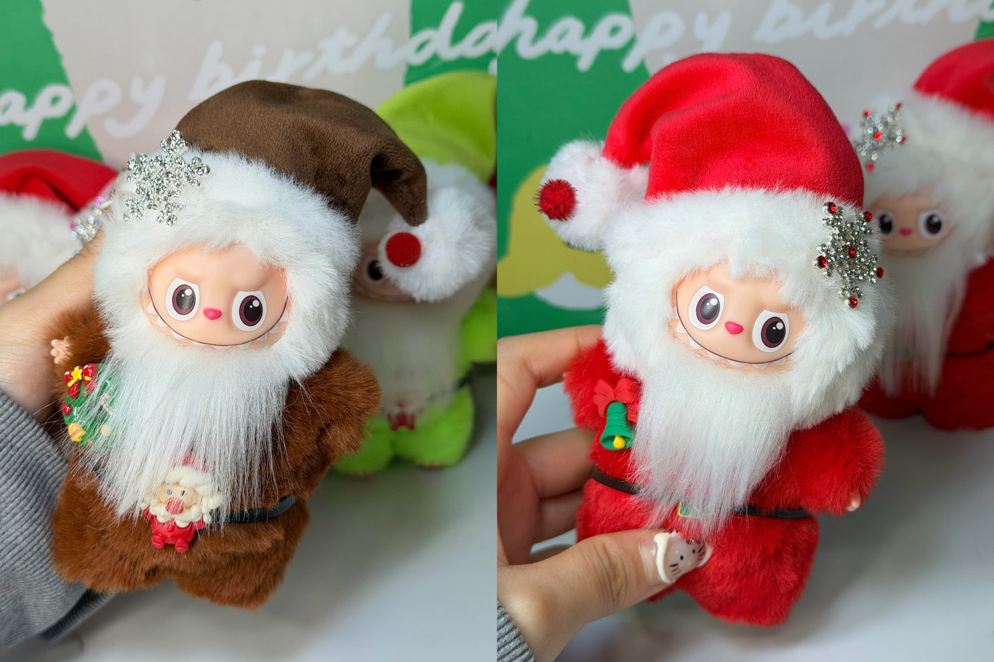 LABUBU X Santa Claus Retrofit Design Pendants