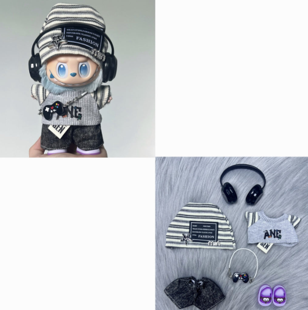 Labubu Doll Outfit | Grey Set