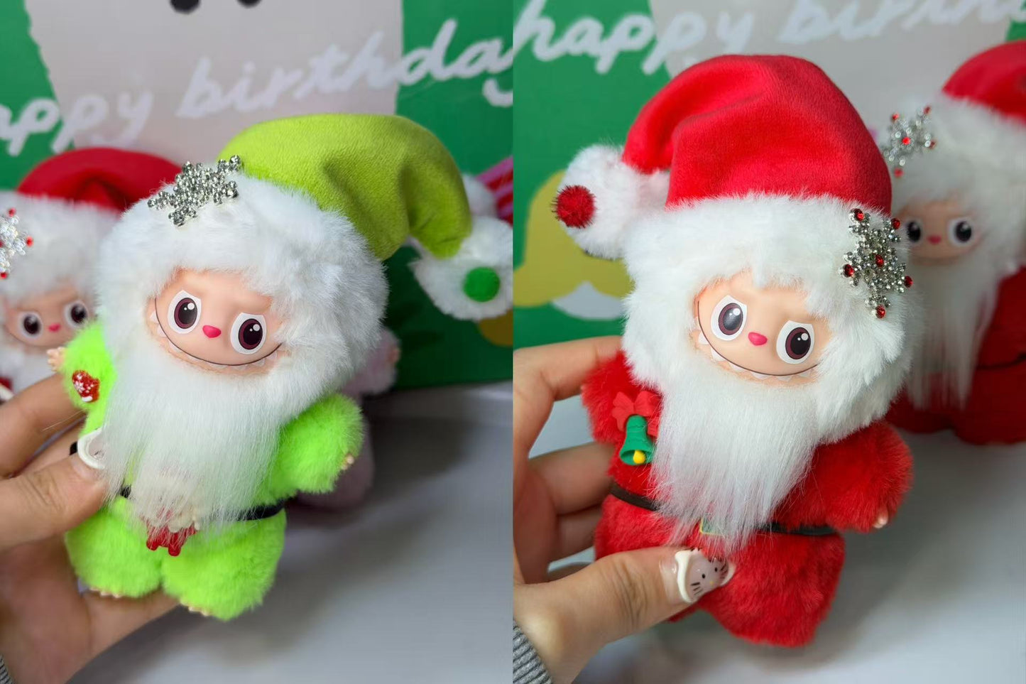 LABUBU X Santa Claus Retrofit Design Pendants