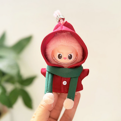 Labubu Mini 4.0 Christmas Cape | Reindeer Elf Cloak Outfit
