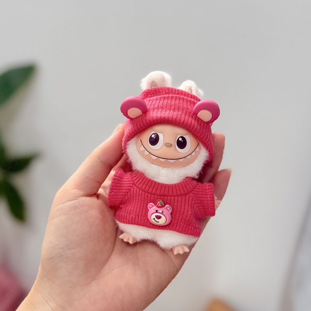 Labubu Mini 4.0 Christmas Cape | Reindeer Elf Cloak Outfit