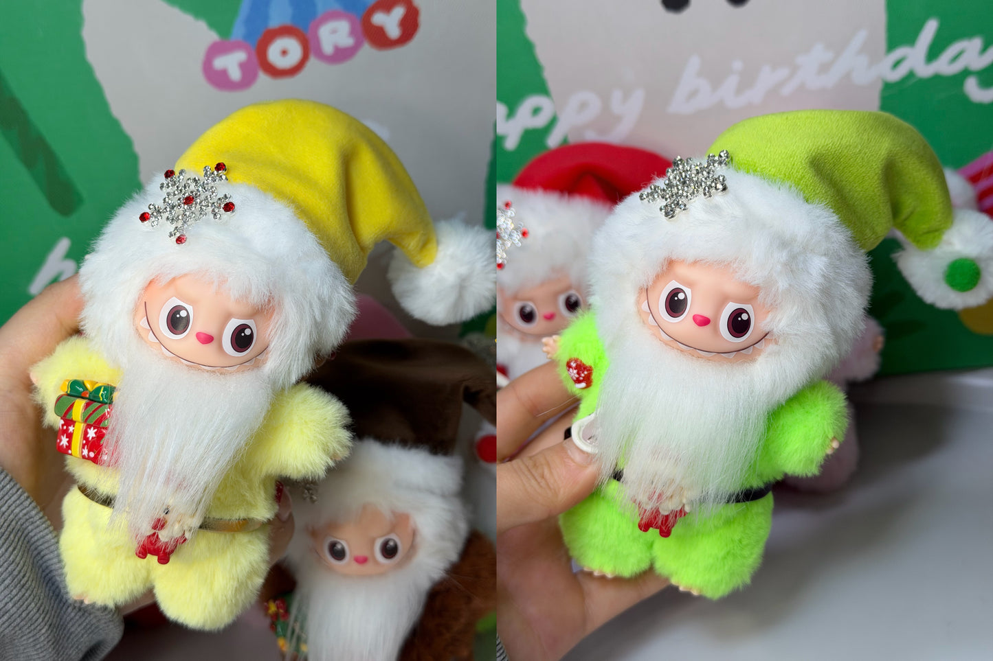 LABUBU X Santa Claus Retrofit Design Pendants