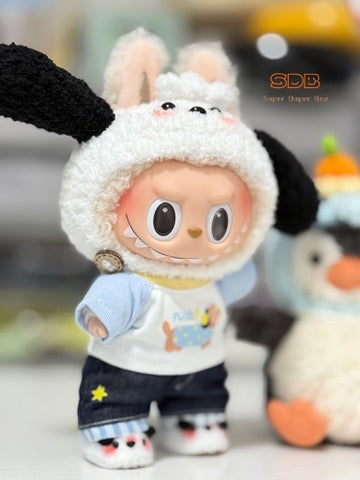 Labubu Doll Clothes Pacha Dog Set