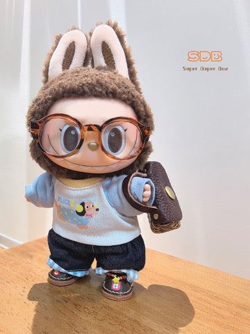 Labubu Doll Clothes T-shirt and Half Skirt Set