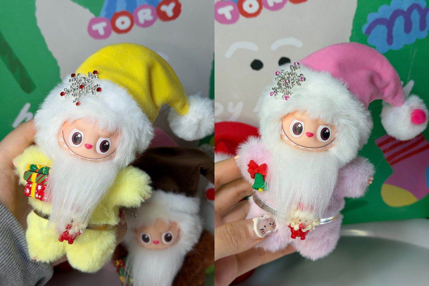 LABUBU X Santa Claus Retrofit Design Pendants