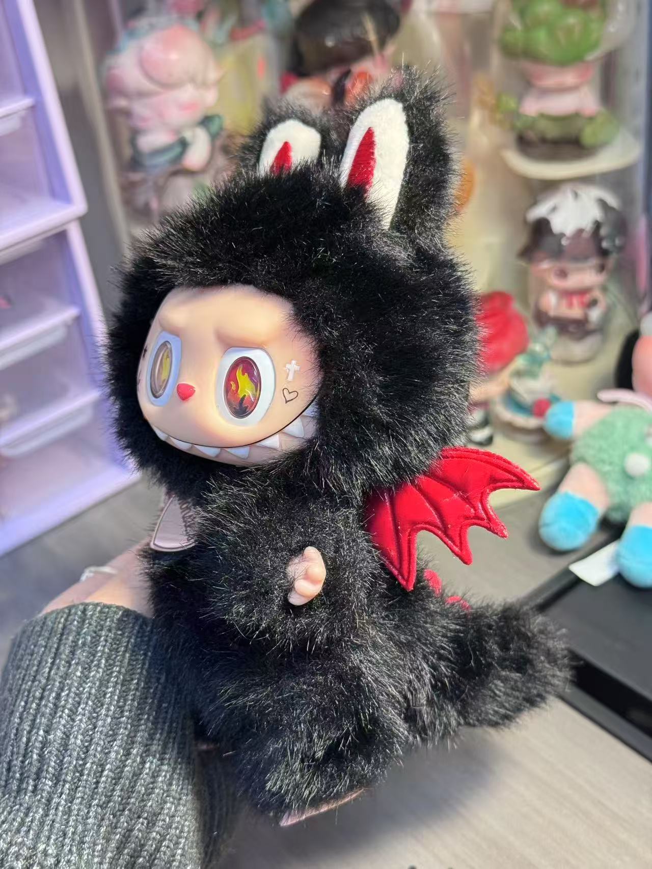 Labubu X Black Devil Retrofit Design Pendants