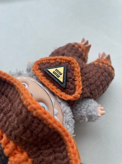 LABUBU Halloween Pumpkin Handmade Doll Outfit