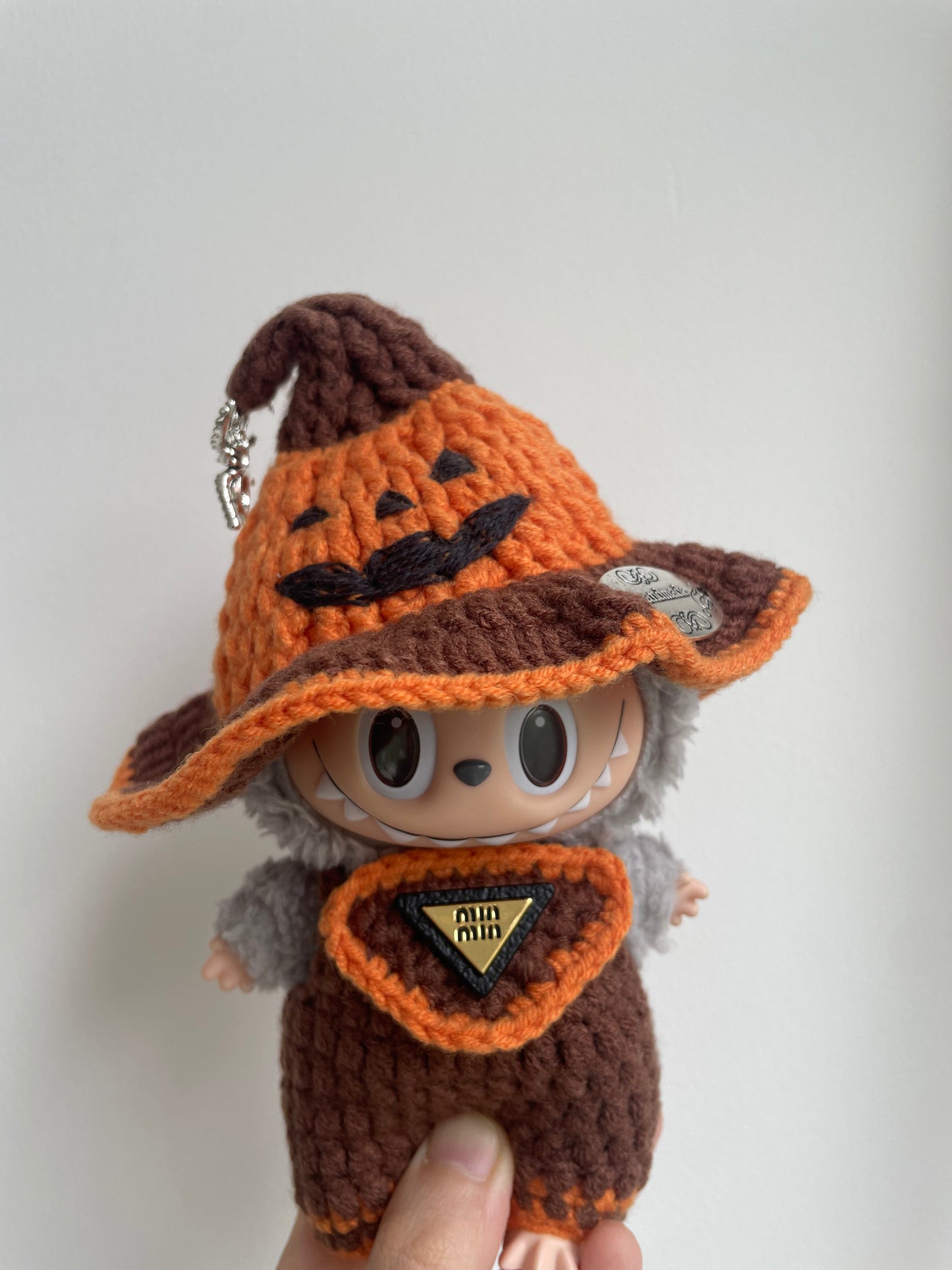 LABUBU Halloween Pumpkin Handmade Doll Outfit