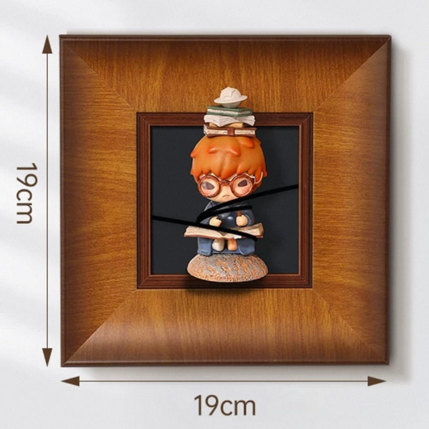 Blind Box Display Solid Wood Photo Frame Wall Storage