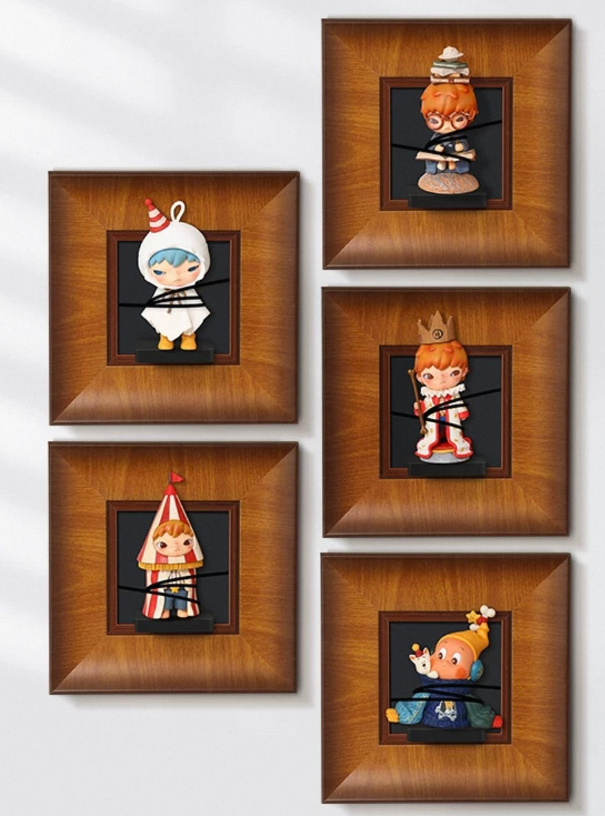 Blind Box Display Solid Wood Photo Frame Wall Storage