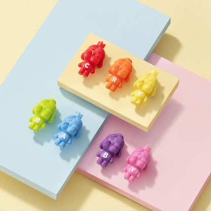 Bubble Bobble CRYBABY MINI 公仔-Rainbow Series Set