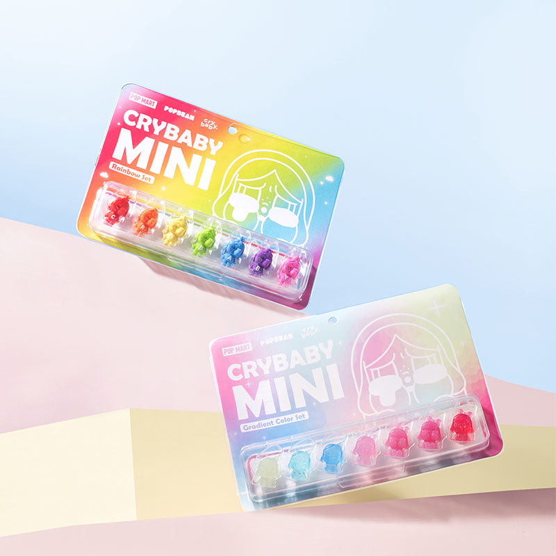 Bubble Bobble CRYBABY MINI 公仔-Rainbow Series Set