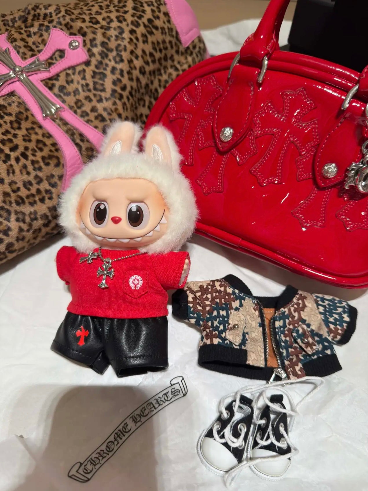 CH Leather Pants Set