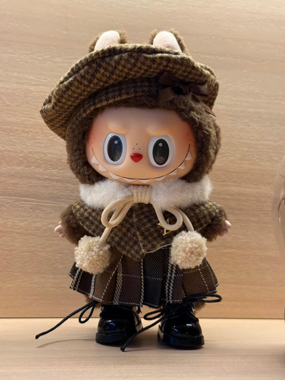 Plaid College Style Doll Clothes Set