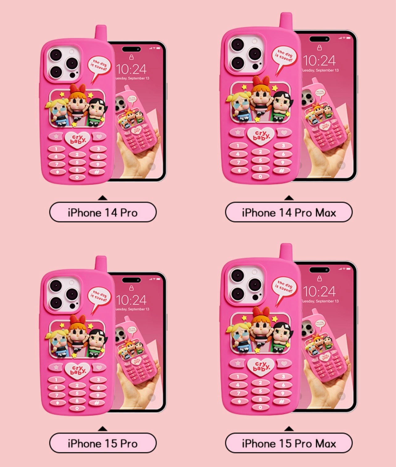 crybaby Powerpuff Girls series cell phone case