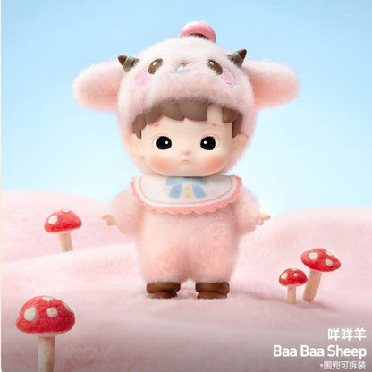 POPMART HACIPUPU Animal Sticker Series Figurine Blind Box Plush Toys