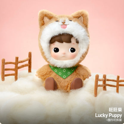 POPMART HACIPUPU Animal Sticker Series Figurine Blind Box Plush Toys