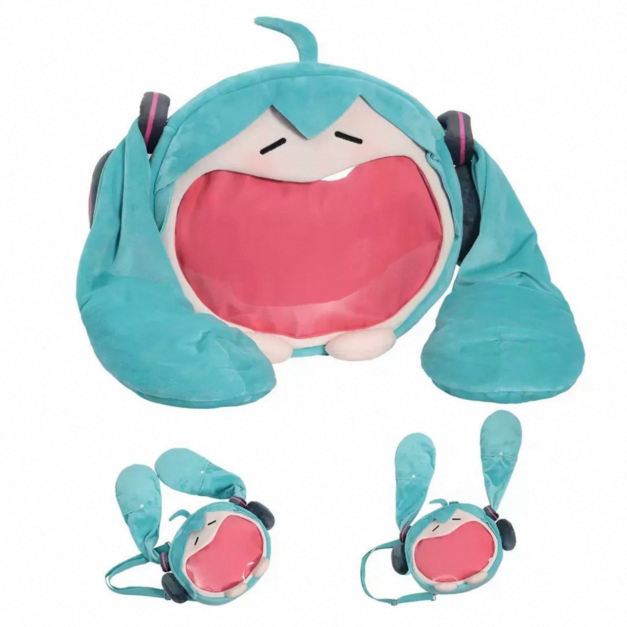 Hatsune Miku 'Cutie Pie' Series – Super Soft Smile 4-Way Ita Bag
