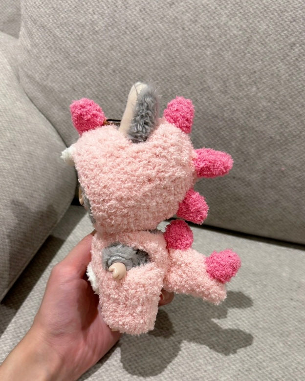 Labubu Pink Dino Outfit