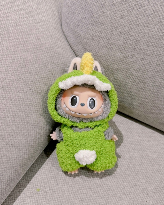 Labubu Pink Dino Outfit