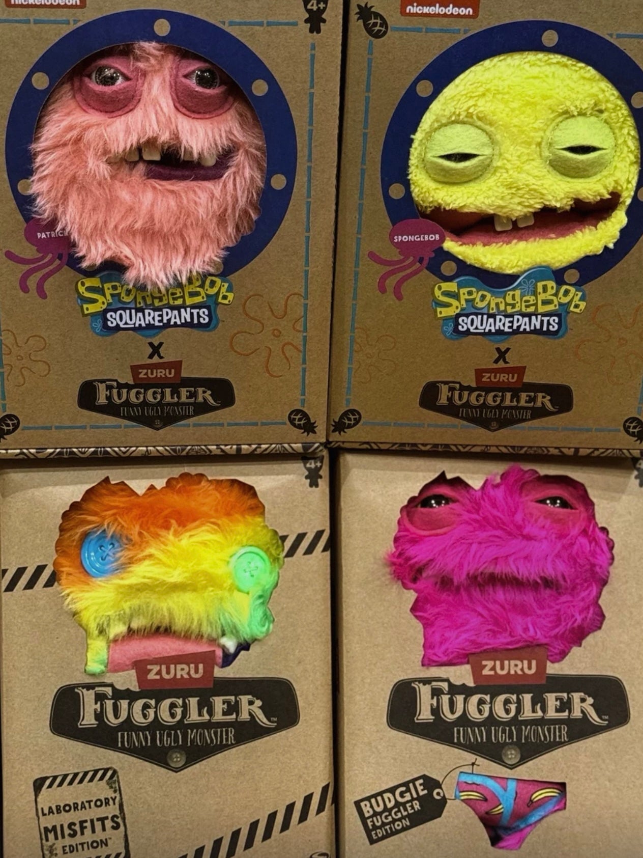 Fuggler x SpongeBob Collectible Plush Toys