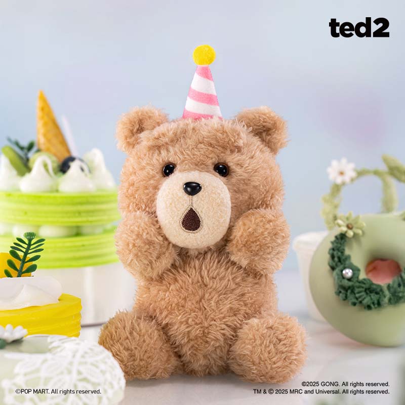 Ted2 Teddy Bear Movable Plush Pendant