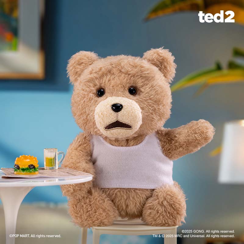 Ted2 Teddy Bear Movable Plush Pendant