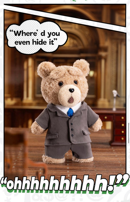 Ted2 Teddy Bear Movable Plush Pendant