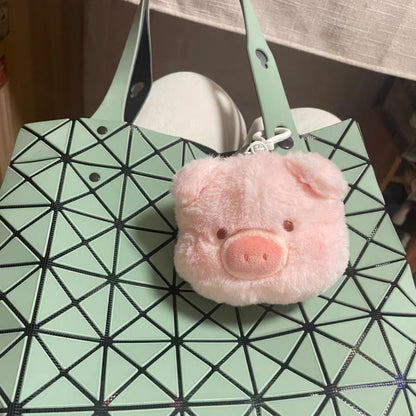 LuLu Pig Head Plush Pendant