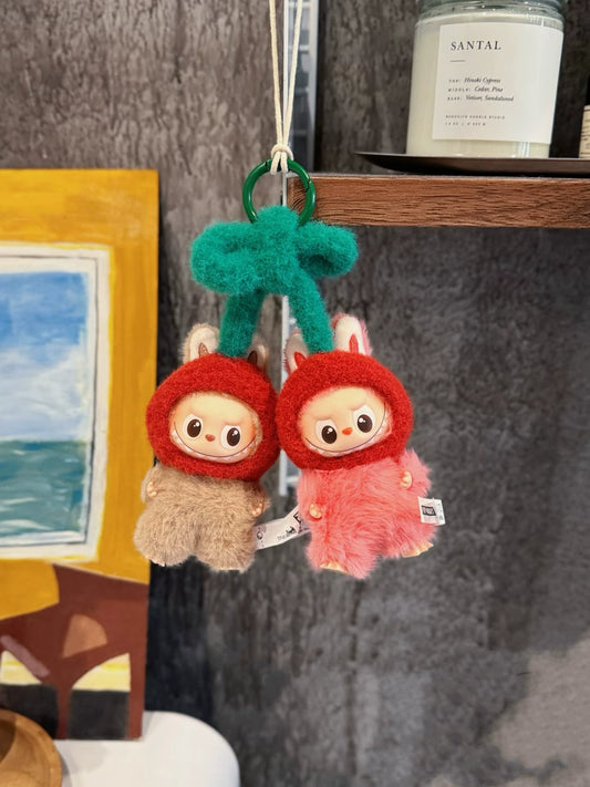 LABUBU 4.0 Doll Outfit with Cherry Charm Set