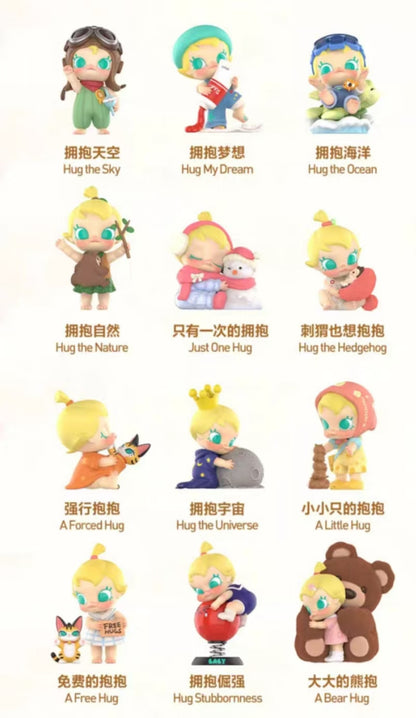 POP MART Baby Molly Hugging Exploration Plan Series Figurine Blind - box Toys, a Great Gift
