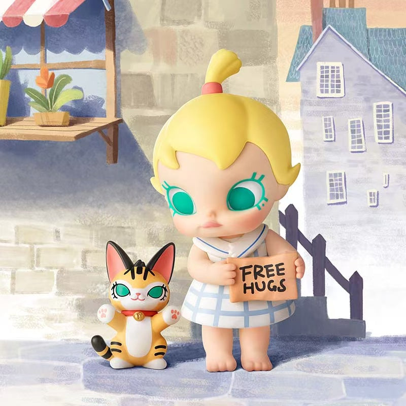 POP MART Baby Molly Hugging Exploration Plan Series Figurine Blind - box Toys, a Great Gift